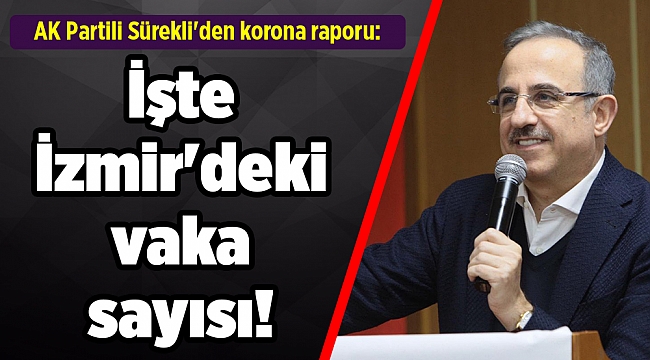 AK Partili Sürekli'den korona raporu: İşte İzmir'deki vaka sayısı!