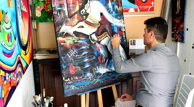 Bayraklı'da ressamlardan uluslararası sanal sergi