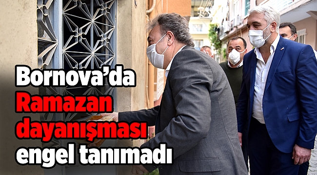 Bornova’da Ramazan dayanışması engel tanımadı