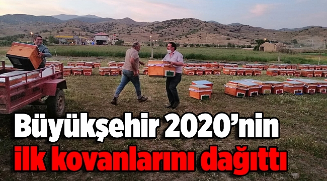 Büyükşehir 2020’nin ilk kovanlarını dağıttı