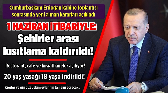 Cumhurbaşkanı Erdoğan yeni alınan kararları tek tek açıkladı