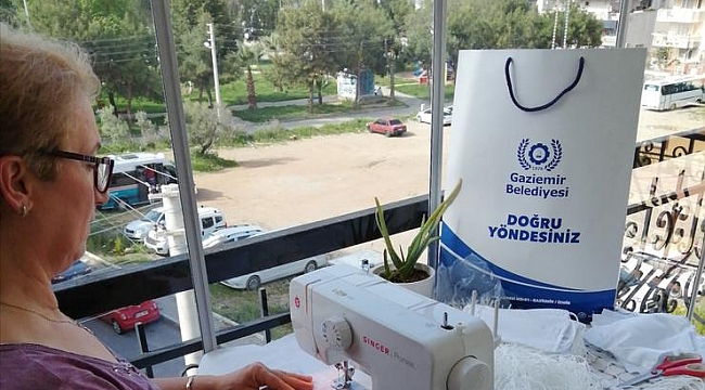 Gaziemirli kadınlardan maske seferberliği