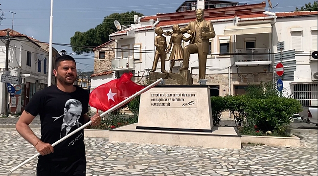 Gürbüz ve Foçalı gençler Atatürk'e saygı için koştu!
