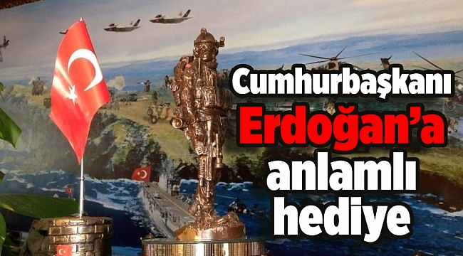Heykeltıraş Remzi Doğan’dan Cumhurbaşkanı Erdoğan’a anlamlı hediye