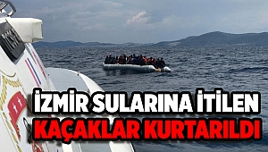 İzmir'de 60 düzensiz göçmen kurtarıldı