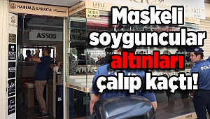 İzmir'de maskeli soyguncu kuyumcudan altın çalarak kaçtı