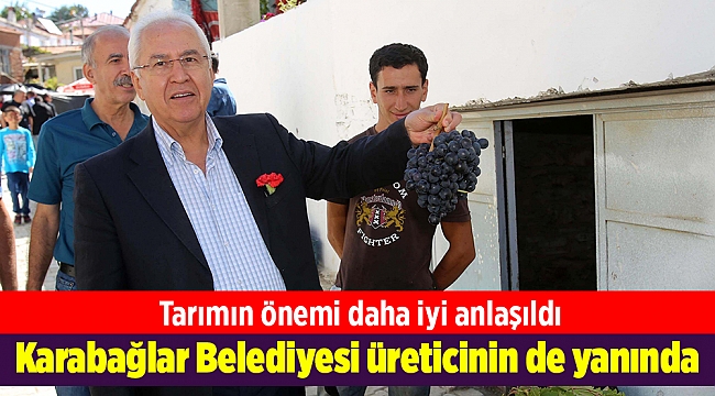 Karabağlar Belediyesi üreticinin de yanında