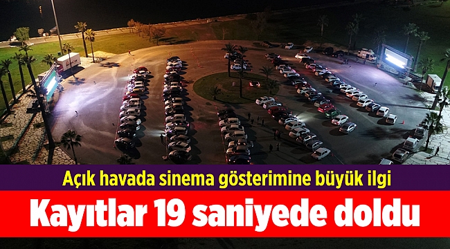 Kayıtlar 19 saniyede doldu