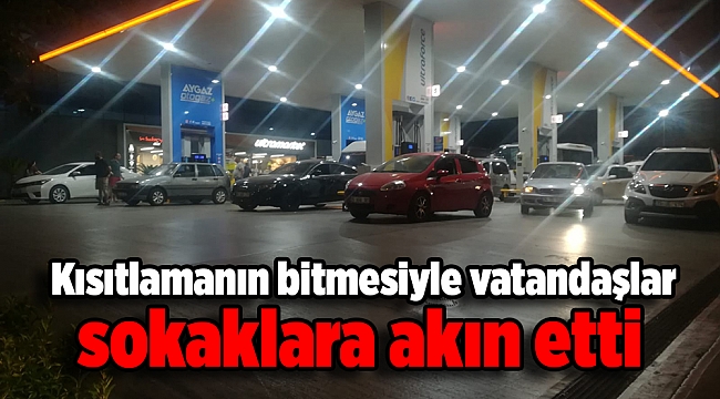 Kısıtlamanın bitmesiyle vatandaşlar sokaklara çıktı