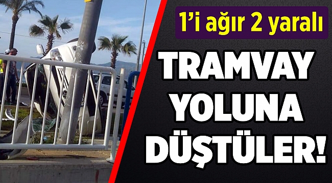 Konak'ta trafik kazası... 2 yaralı var!