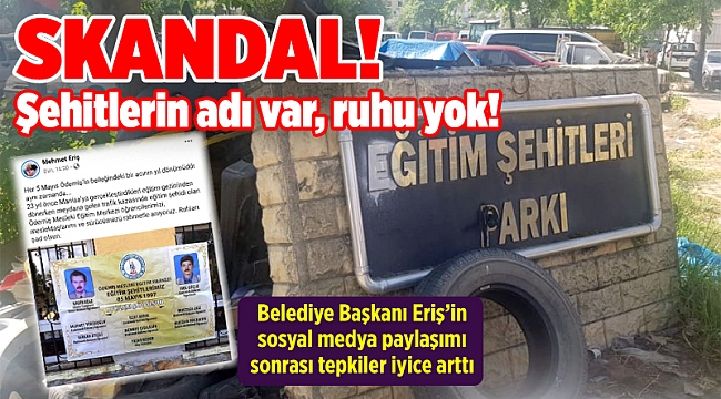 Ödemiş&#039;te eğitim şehitlerine saygı lafta kaldı!