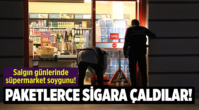 Salgın günlerinde süpermarket soygunu!