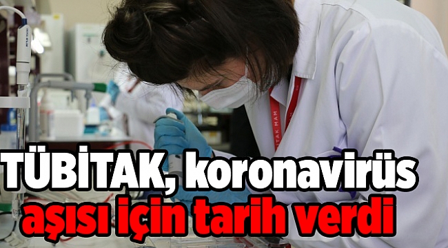 TÜBİTAK, koronavirüs aşısı için tarih verdi