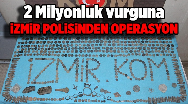 2 milyonluk tarihi eser vurgununa polis operasyonu