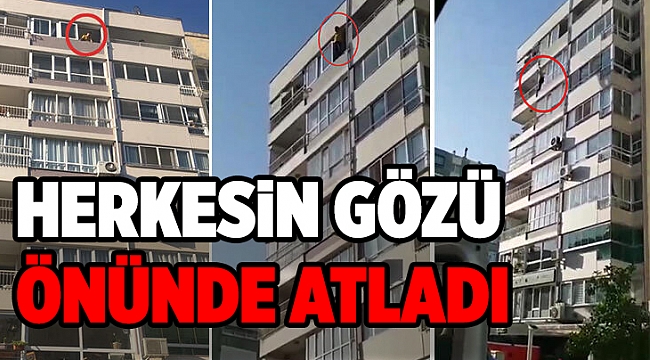 9&#039;uncu kattan atlayıp, hava yastığına düşen kişi ağır yaralandı