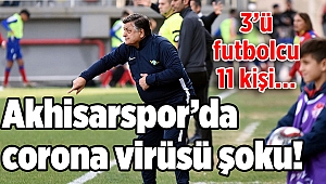 Akhisarspor’da corona virüsü şoku! 3’ü futbolcu 11 kişi…