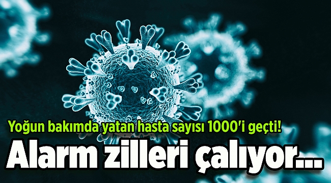 Alarm zilleri çalıyor... Yoğun bakımda yatan hasta sayısı 1000'i geçti!