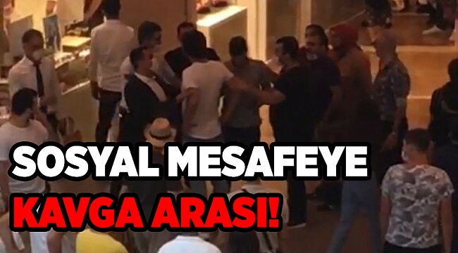 AVM'deki kavga sosyal mesafeyi unutturdu