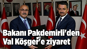 Bakanı Pakdemirli'den İzmir Valisi Köşger'e ziyaret