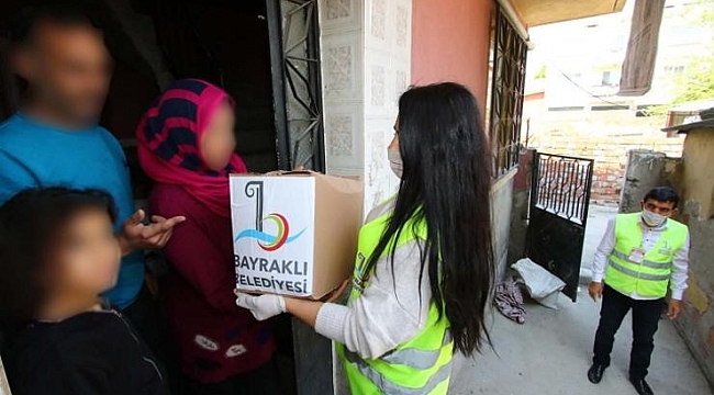 Bayraklı'da 16 bin aileye erzak desteği