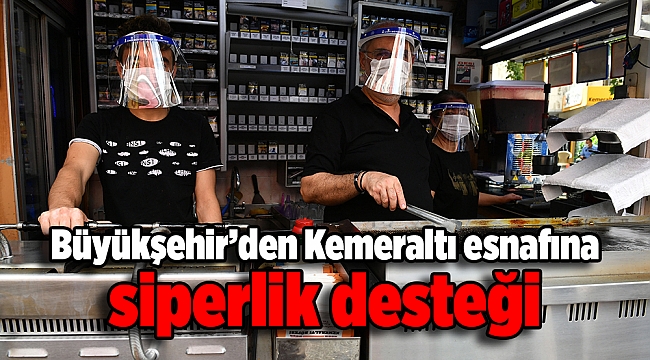 Büyükşehir’den Kemeraltı esnafına koruyucu ekipman