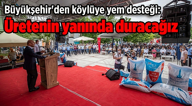 Büyükşehir&#039;den köylüye yem desteği: Üretenin yanında duracağız