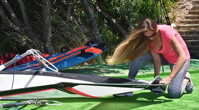 Çağla Kubat Çeşme'de yeni sezona hazırlanıyor