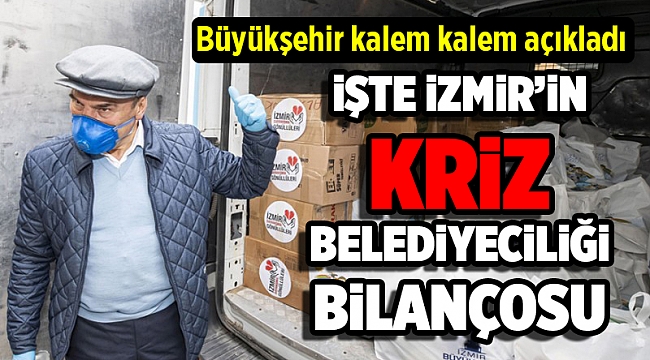 İşte İzmir’in 'kriz belediyeciliği' bilançosu