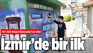 İzmir’de bir ilk: Sıfır Atık Belgesi Karşıyaka’nın oldu!