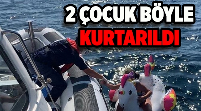 İzmir'de denizde sürüklenen 2 çocuk kurtarıldı