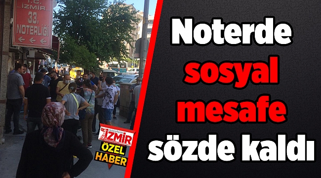 Noterde sosyal mesafe sözde kaldı