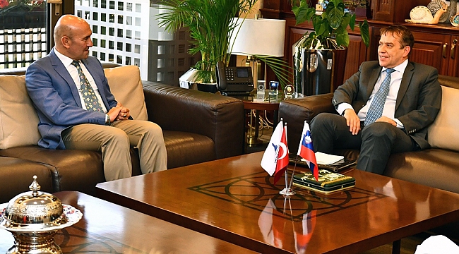 Slovenya Ankara Büyükelçisi ile Soyer’den işbirliği zirvesi!