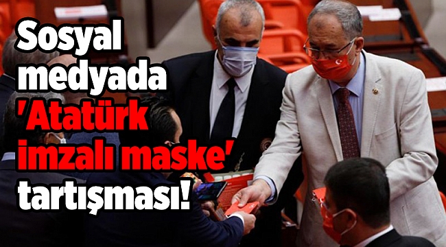 Sosyal medyada 'Atatürk imzalı maske' tartışması!