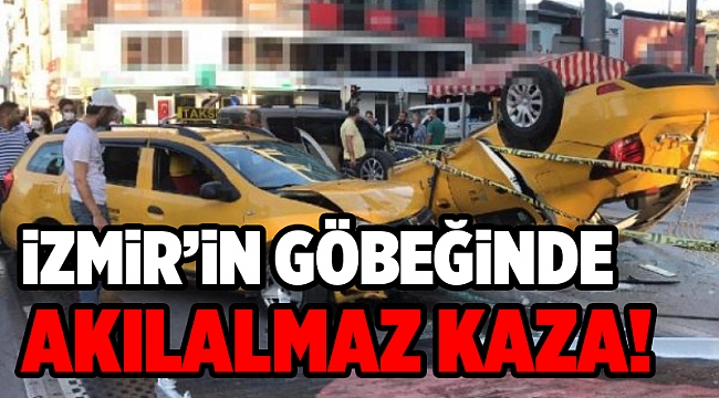 Taksiler çarpıştı: 2 yaralı