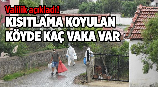 Valilik açıkladı! Kısıtlama koyulan köyde toplam kaç vaka var?