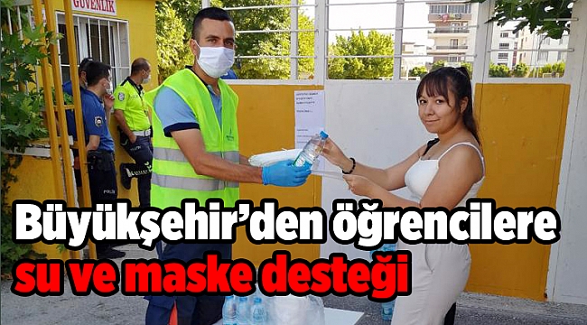 YKS’de ter dökecek öğrencilere su ve maske desteği