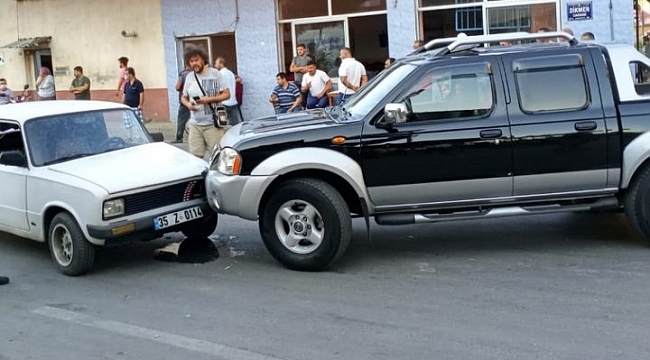 Araç çaldı, kaza yaptı, yakalandı!