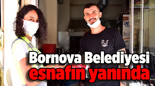 Bornova Belediyesi esnafın yanında