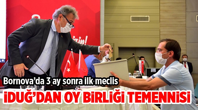Bornova’da 3 ay sonra ilk meclis
