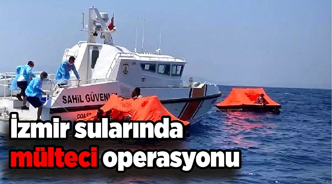 İzmir sularında mülteci operasyonu