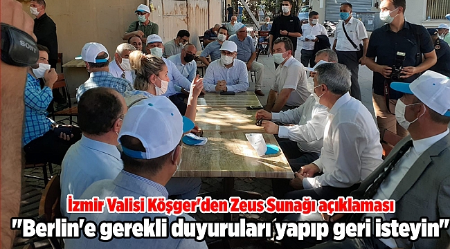 İzmir Valisi Köşger'den Zeus Sunağı açıklaması