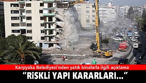 Karşıyaka Belediyesi'nden yatık binalarla ilgili açıklama: 