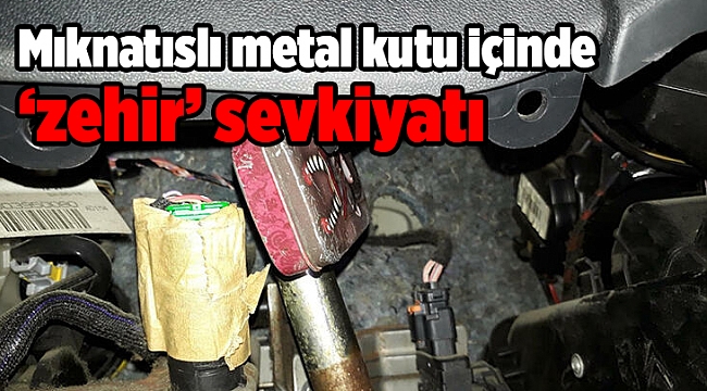 Mıknatıslı metal kutu içinde kokain sevkiyatına 2 tutuklama