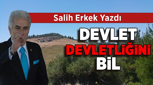 Salih Erkek Yazdı... DEVLET DEVLETLİĞİNİ BİL