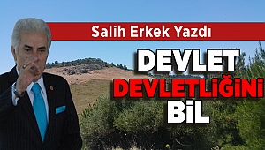 Salih Erkek Yazdı... DEVLET DEVLETLİĞİNİ BİL
