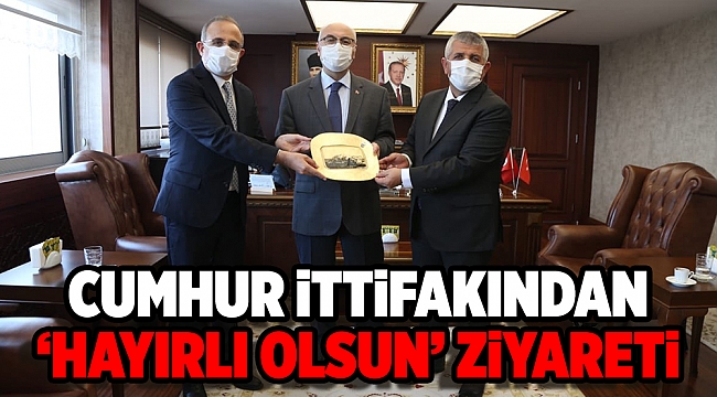 Sürekli ve Şahin'den Vali Köşger'e 'hayırlı olsun' ziyareti