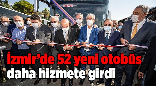İzmir’de 52 yeni otobüs daha hizmete girdi