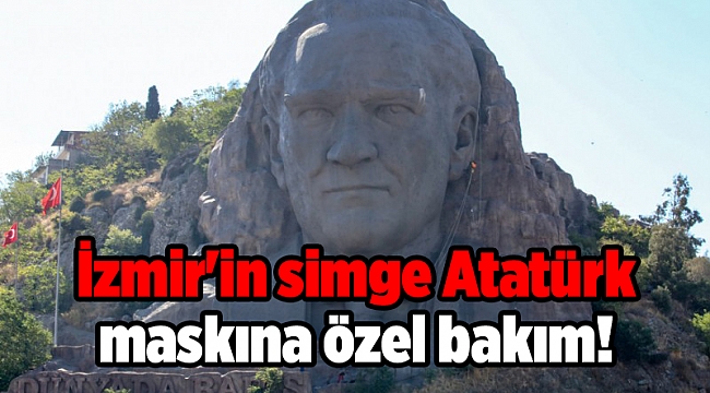 İzmir'in simge Atatürk maskına özel bakım!