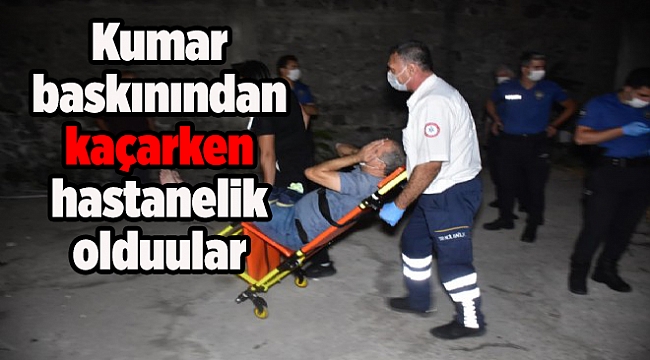 Kumar baskınından kaçarken hastanelik oldlar
