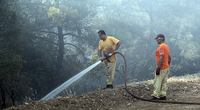 Menderes'te çıkan yangın sonrasında 1 şüpheli yakalandı